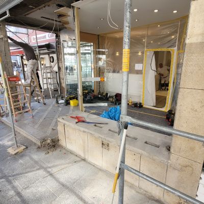 Einbau der neuen Fenster
